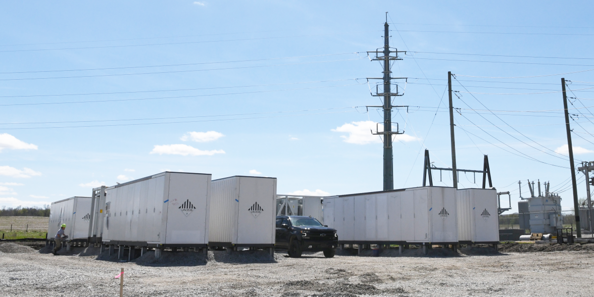 Batteries at Burnworth Substation