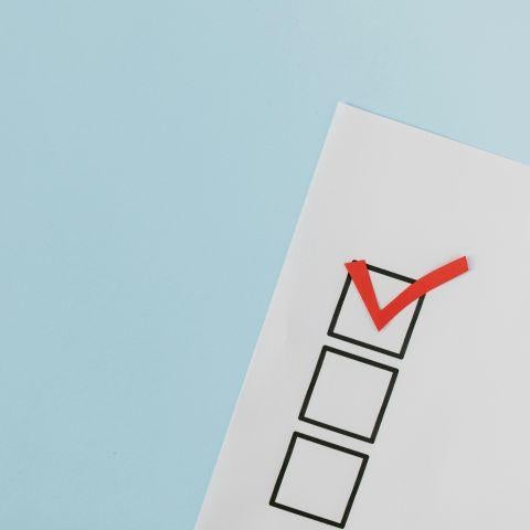 Checkmark on a page