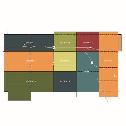 Graphic of Noble REMC districts