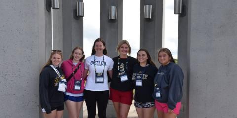 Delegates posing at Flight 93 Memorial