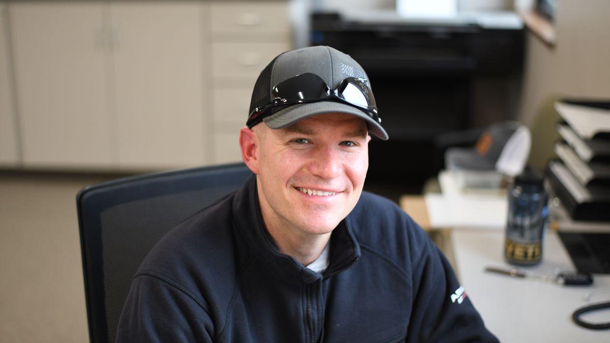 Zane Gray at his desk